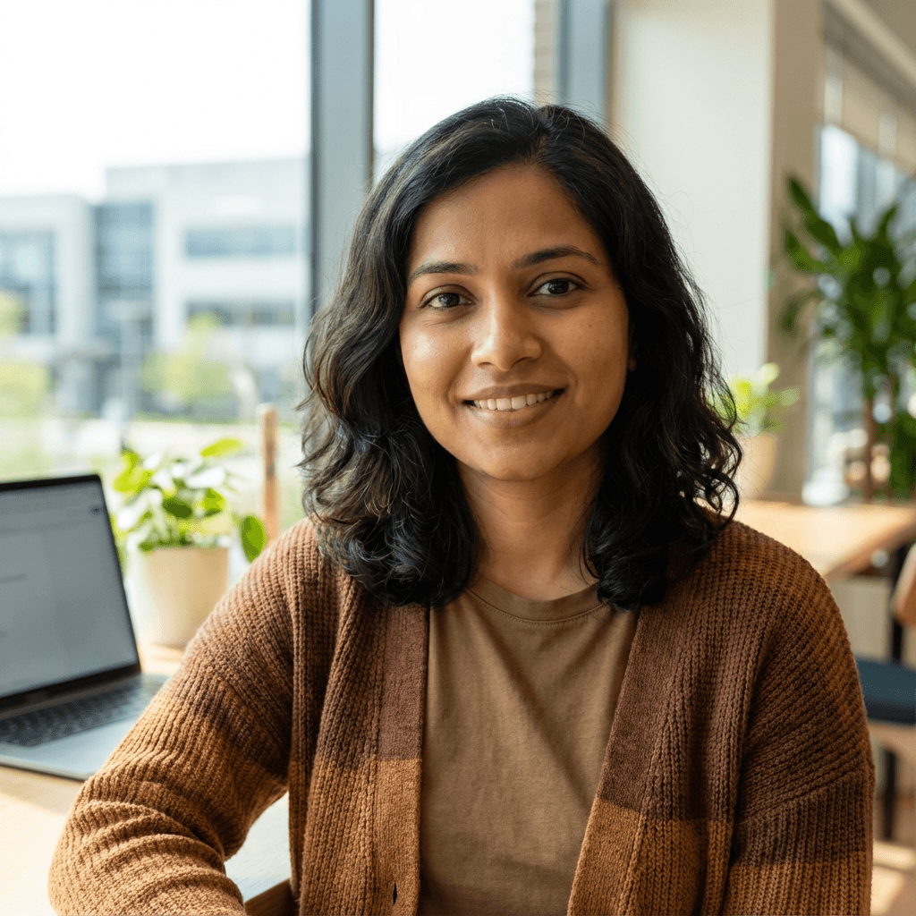 Aisha Patel, daughter of a senior care client